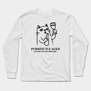 Perfectly Aged Cat Long Sleeve T-Shirt